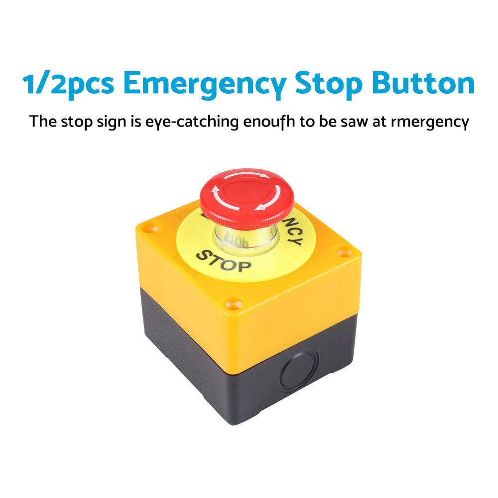 {{ Emergency Stop Shut Off Push Buttons Switch 1NO  1NC e-stop Push Button AU }} - Buy Car Parts Online at {{ Kaka Auto Parts }}.