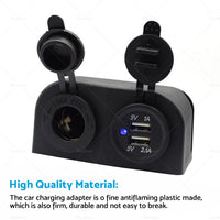 {{ 12V Dual USB Port Charger Socket Mount Panel Adapter Fits For Car Boat Caravan }} - Buy Car Parts Online at {{ Kaka Auto Parts }}.