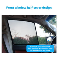 6x Foldable Window Mesh Sun Shades Suitable For Toyota Prado 120 2003-2009