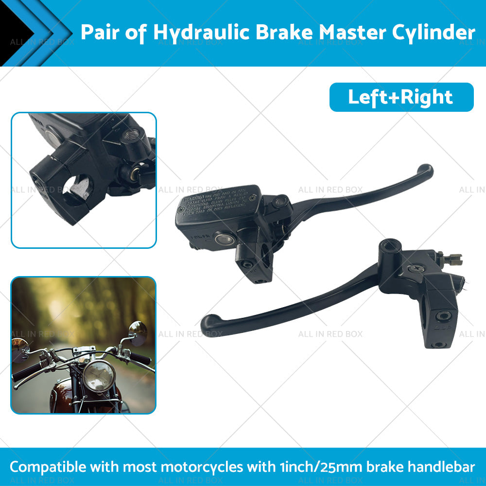 {{ Pair 1inch 25mm Motorcycle Hydraulic Brake Clutch Master Cylinder Lever Left Right }} - Buy Car Parts Online at {{ Kaka Auto Parts }}.