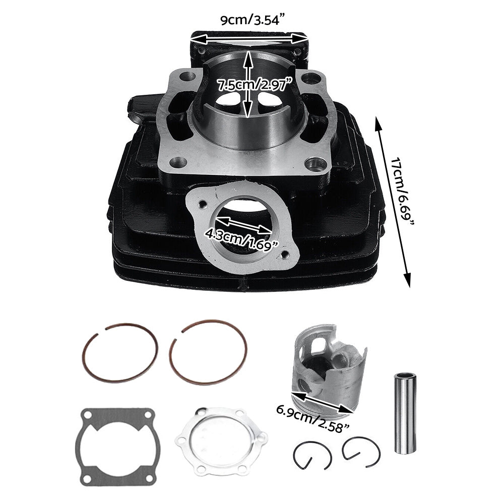 Cylinder Piston Ring Gasket Kit Suitable For Yamaha DT175 / MX175 F/G/H 1978-2014