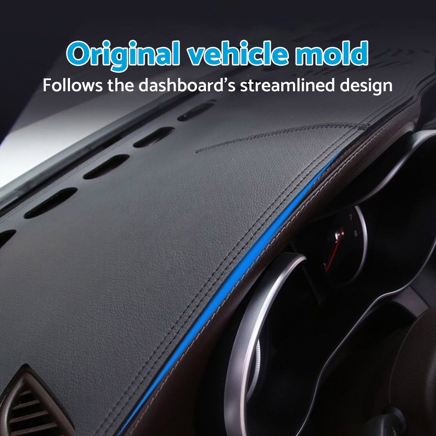 {{ Dash Mat Non-Slip Microfiber Leather Black Suitable For LDV D90 2.0L 2017-2024 }} - Buy Car Parts Online at {{ Kaka Auto Parts }}.