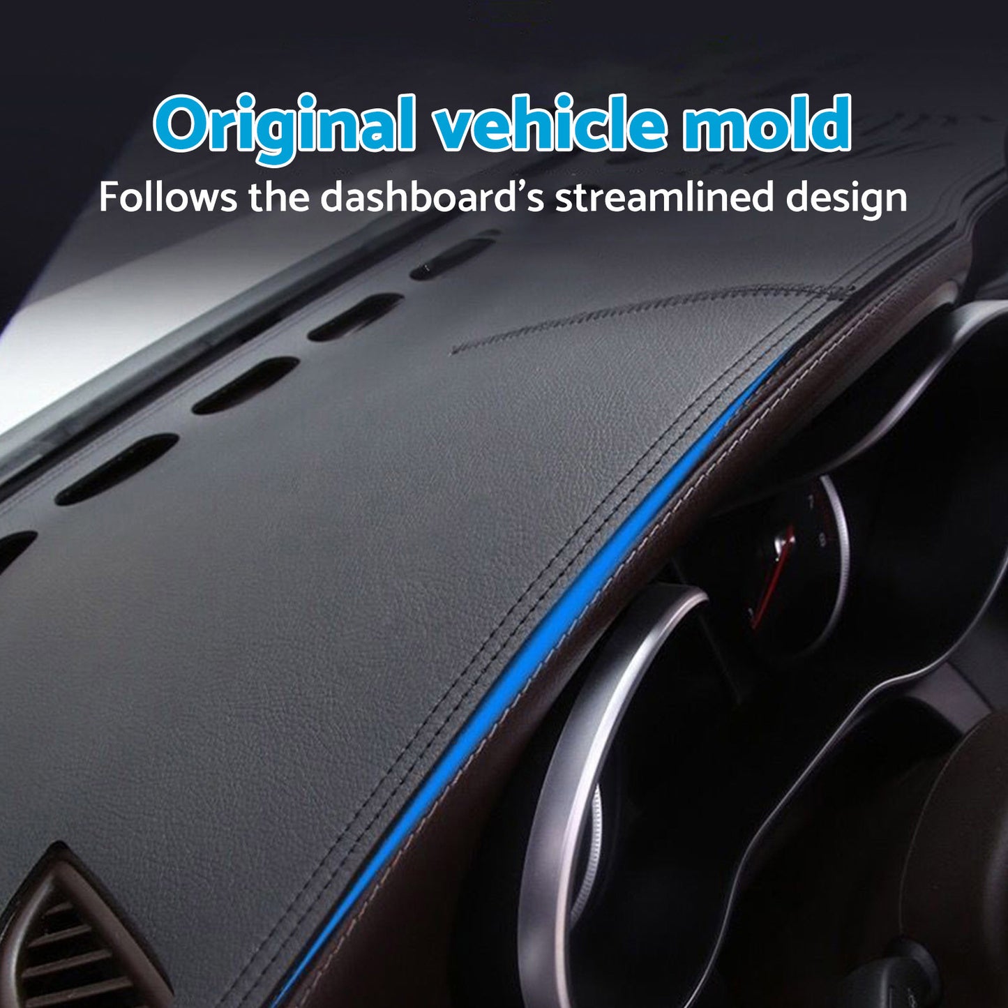 {{ Dash Mat Non-Slip Microfiber Leather Black Suitable For LDV D90 2.0L 2017-2024 }} - Buy Car Parts Online at {{ Kaka Auto Parts }}.