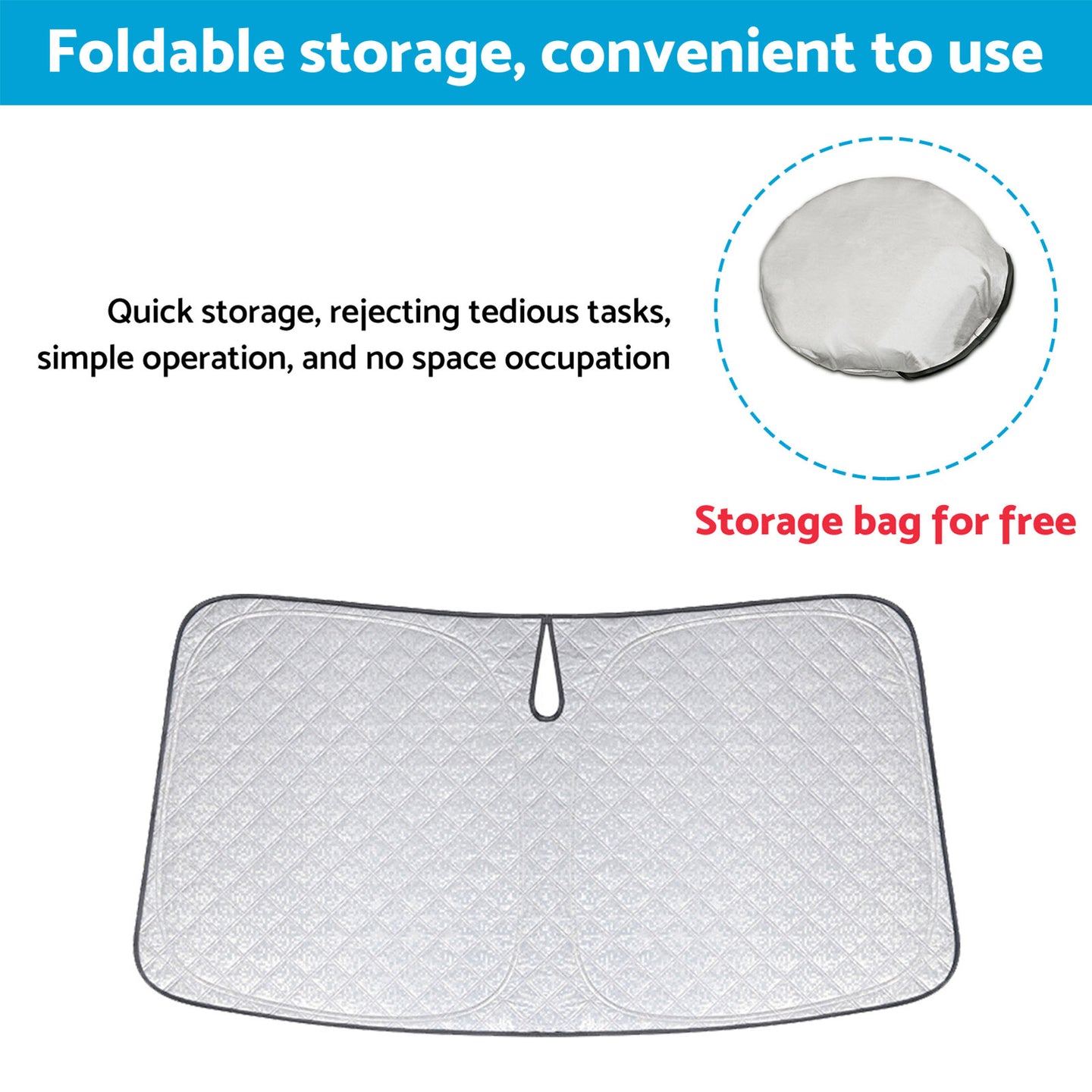 {{ Windshield Sunshade Heat Block Shield Suitable For Subaru Crosstrek 2022-2024 }} - Buy Car Parts Online at {{ Kaka Auto Parts }}.