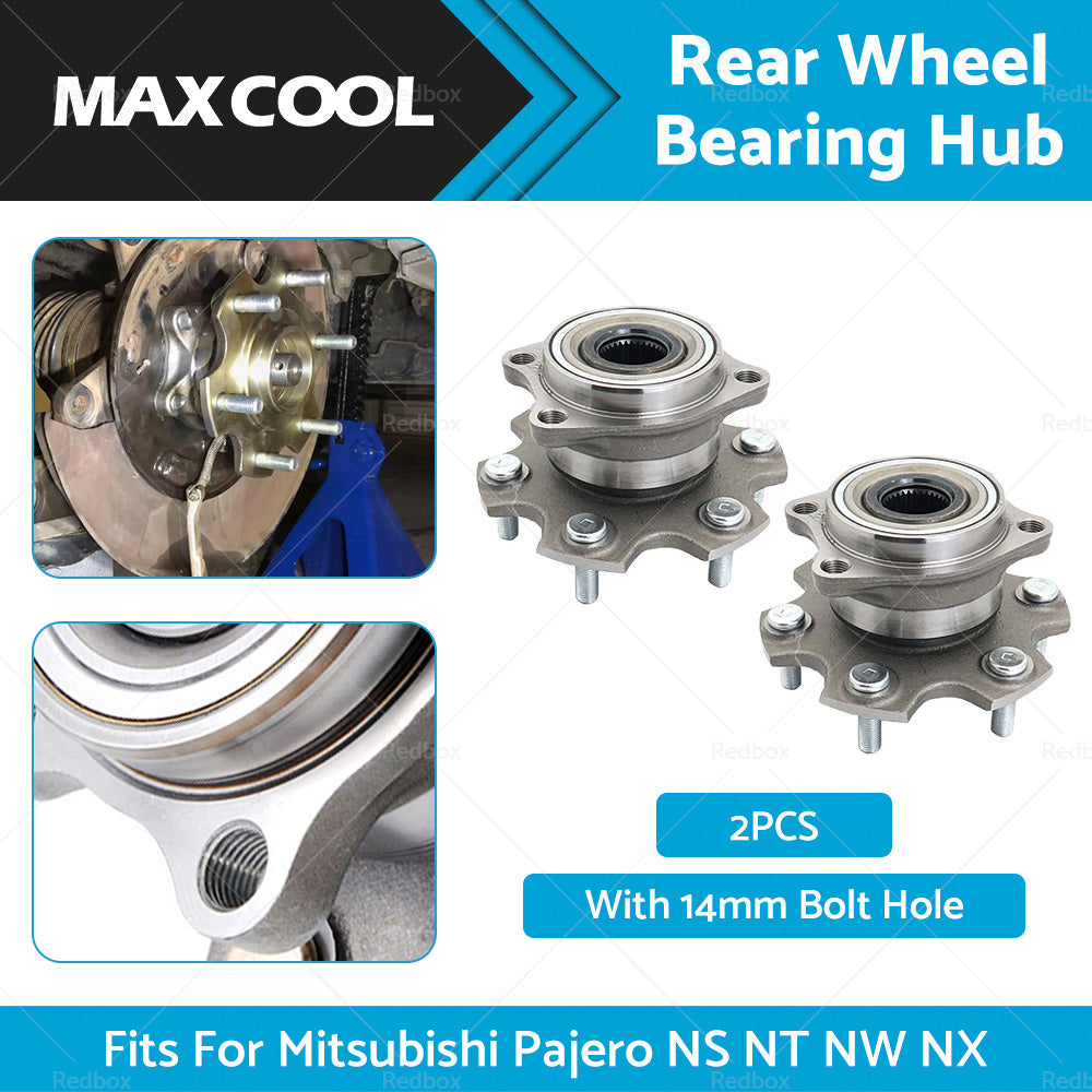 {{ 2x Rear Wheel Bearing Hub Fit For Mitsubishi Pajero NS NT NW NX 14mm Bolt Hole }} - Buy Car Parts Online at {{ Kaka Auto Parts }}.