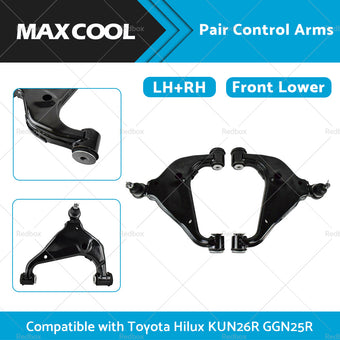 compare product LH RH Front Lower Control Arm Suitable for TOYOTA HILUX KUN26 GGN25 4WD 05-15