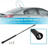 16'' Signal Antenna AM/FM Radio Aerial Black Suitable For Nissan Navara 2005 Onwards