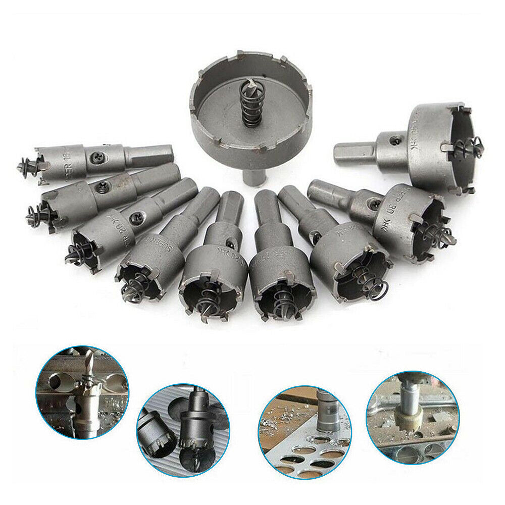 TCT Carbide Tip Hole Saw Drill Bit Suitable For Stainless Steel Cutting 16-53mm