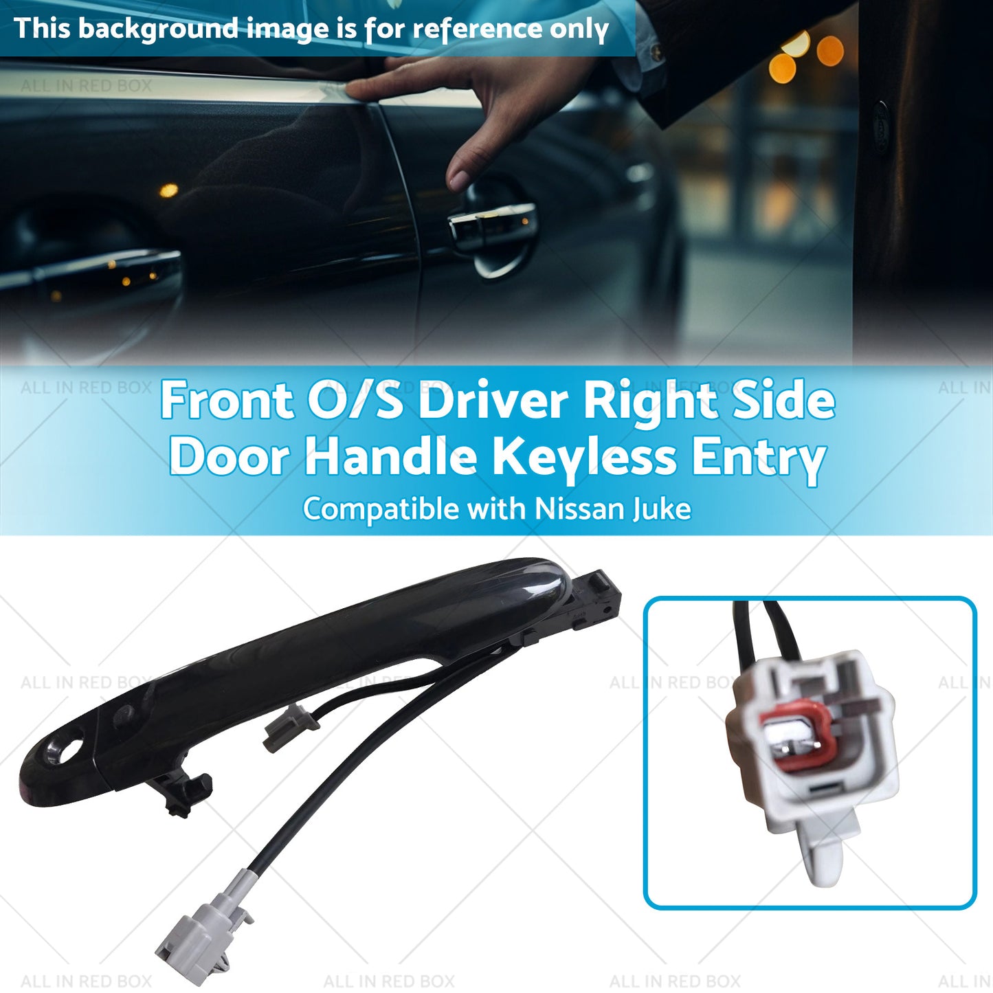 {{ Front Driver Right Side Door Handle Keyless Entry Suitable for 10-19 Nissan Juke }} - Buy Car Parts Online at {{ Kaka Auto Parts }}.
