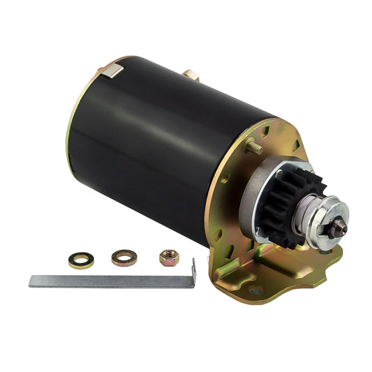 Starter Motor 16 Tooth 12V Heavy Duty Suitable For Briggs & Stratton Ride-On Mower 499521