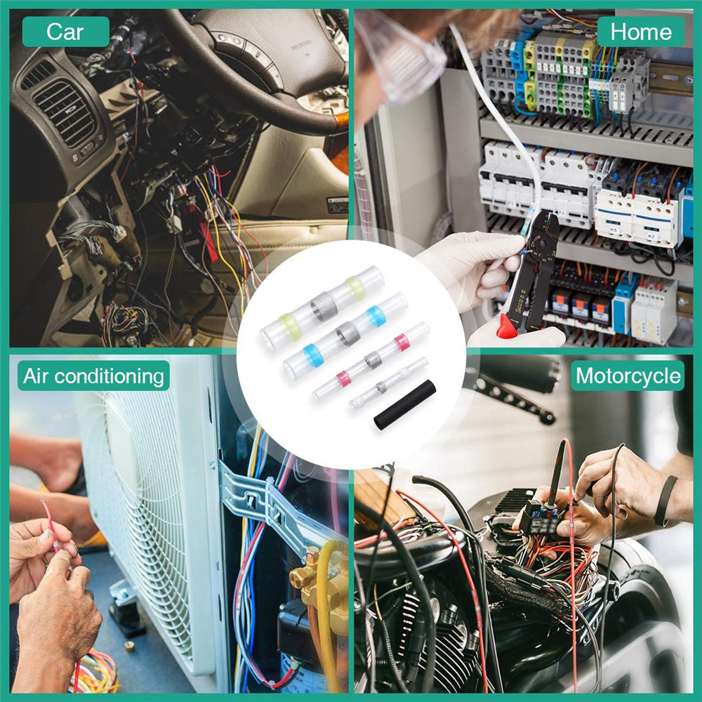 {{ Solder Seal Sleeve Heat Shrink Butt Wire Connectors Terminals Waterproof }} - Buy Car Parts Online at {{ Kaka Auto Parts }}.