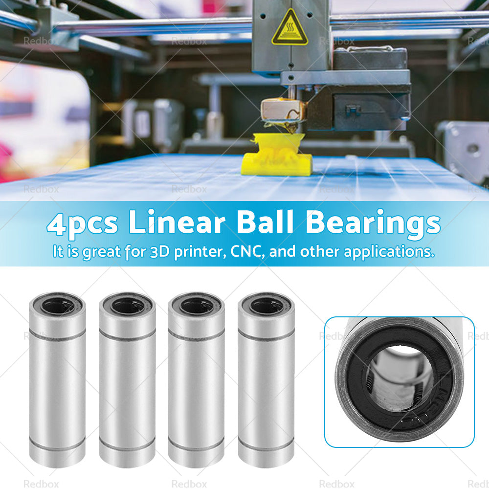 {{ 4PCS LM8UU Extra Long Linear Ball Bearings 8mm Bore Dia 15mm OD 45mm Length }} - Buy Car Parts Online at {{ Kaka Auto Parts }}.