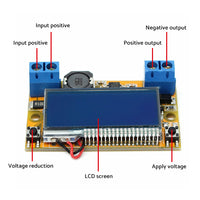 DC-DC Adjustable Buck Converter Step-Down Power Supply Module with LCD and Protective Shell