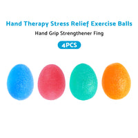 Hand Therapy Stress Relief Exercise Balls Set 4x Suitable For Hand Grip Strengthening and Finger Rehabilitation
