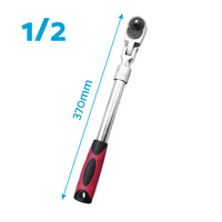 Ratchet Wrench Socket Set 3x 1/4", 3/8", 1/2" Drive Handle 72-Tooth Quick Release