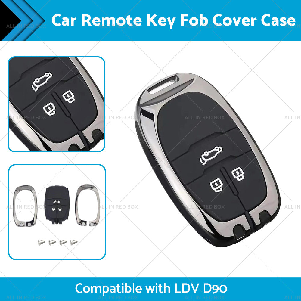 {{ Zinc Alloy Remote Key Fob Case Cover Shell Suitable For LDV D90 3buttons Key Fob }} - Buy Car Parts Online at {{ Kaka Auto Parts }}.