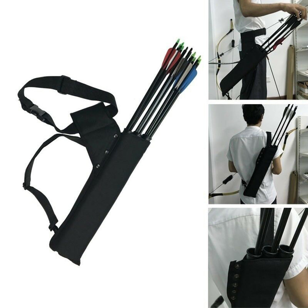 {{ Archery Arrow Quiver Holder 3 Tube Back Waist Shoulder Strap Bag Pouch Hunting }} - Buy Car Parts Online at {{ Kaka Auto Parts }}.