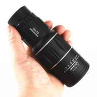 High-Powered Wide-Angle Monocular Telescope Suitable For Single-Handed Use with Night Vision