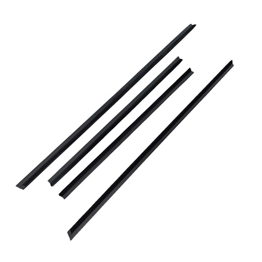 4Pcs Door Seal Weatherstrip Kit Black Rubber Suitable For Honda Jazz 2008-2013