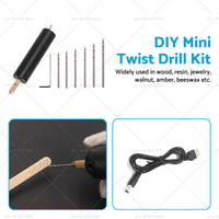 {{ Mini Electric Hand Drill USB Hole Punch DIY Small Jewelry Portable Grinding Tool }} - Buy Car Parts Online at {{ Kaka Auto Parts }}.