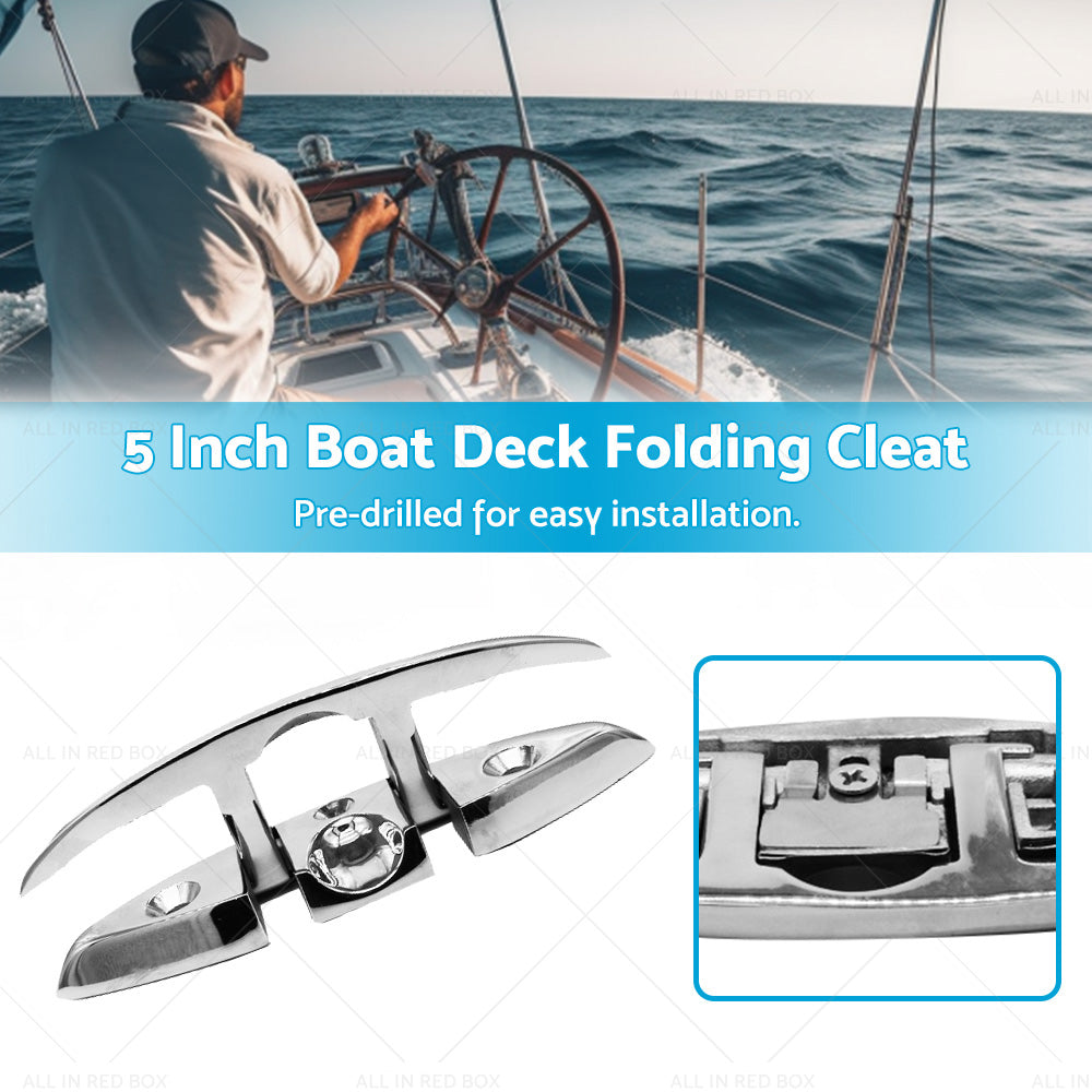 {{ Boat Deck Foldable Cleat Portable 5 Inch Detachable Pre-drilled Cleats Part }} - Buy Car Parts Online at {{ Kaka Auto Parts }}.