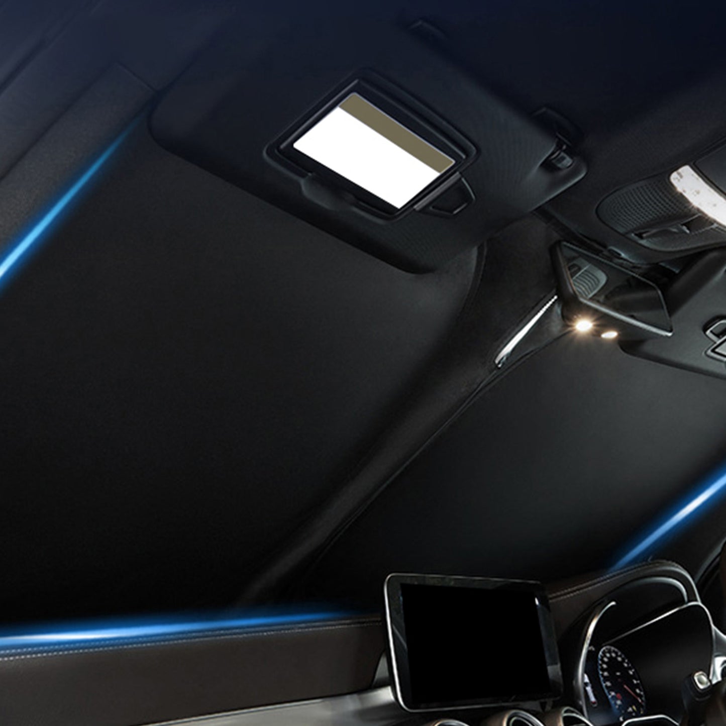 {{ 6 Layer Thick WindScreen Sun Shade Suitable for Toyota Prado 24-25 UV Protection }} - Buy Car Parts Online at {{ Kaka Auto Parts }}.