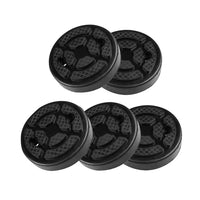 5x Universal Round Rubber Arm Lift Pads Suitable For Car Truck Auto Hoist Black