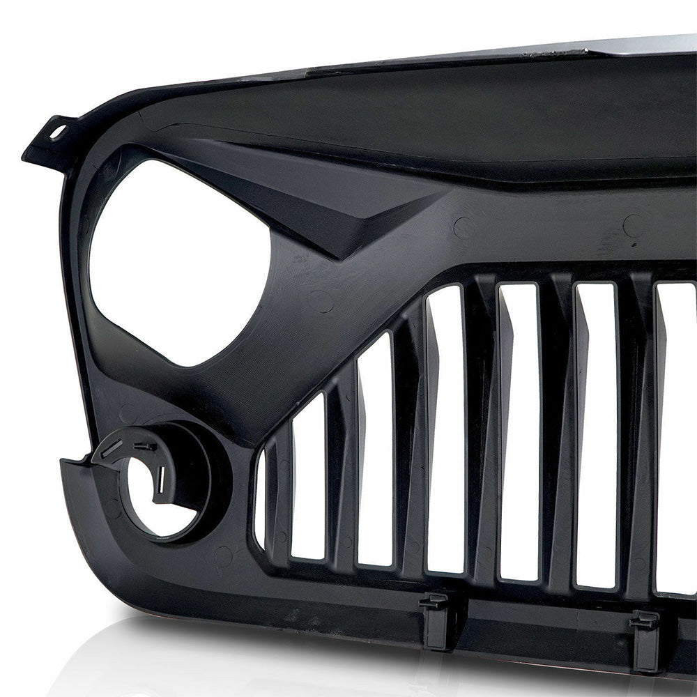 Black Front Gladiator Grille Vander Grill Suitable For Jeep Wrangler JK Unlimited 2007-2018