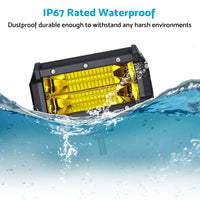 {{ 2x 5inch Flood LED Light Bar Offroad Work Driving Fog Lamp Yellow Cree Spread }} - Buy Car Parts Online at {{ Kaka Auto Parts }}.