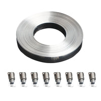 304 Stainless Steel Worm Clamp Hose Clamps with Fasteners Suitable For DIY Adjustable Use