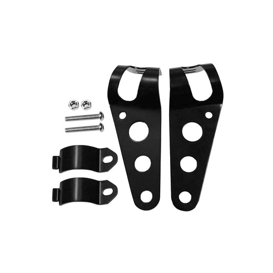 6.5-inch Motorcycle LED Headlight with Spiral Side Mount Bracket Suitable For Cafe Racer Motorcycles