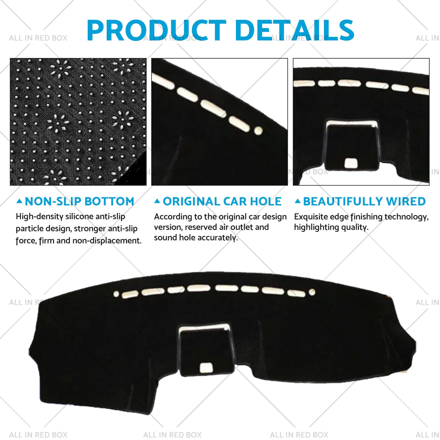 {{ RHD Non-slip Dash Mat Suitable For Hyundai Santafe 2006-2012 Dashboard Cover }} - Buy Car Parts Online at {{ Kaka Auto Parts }}.