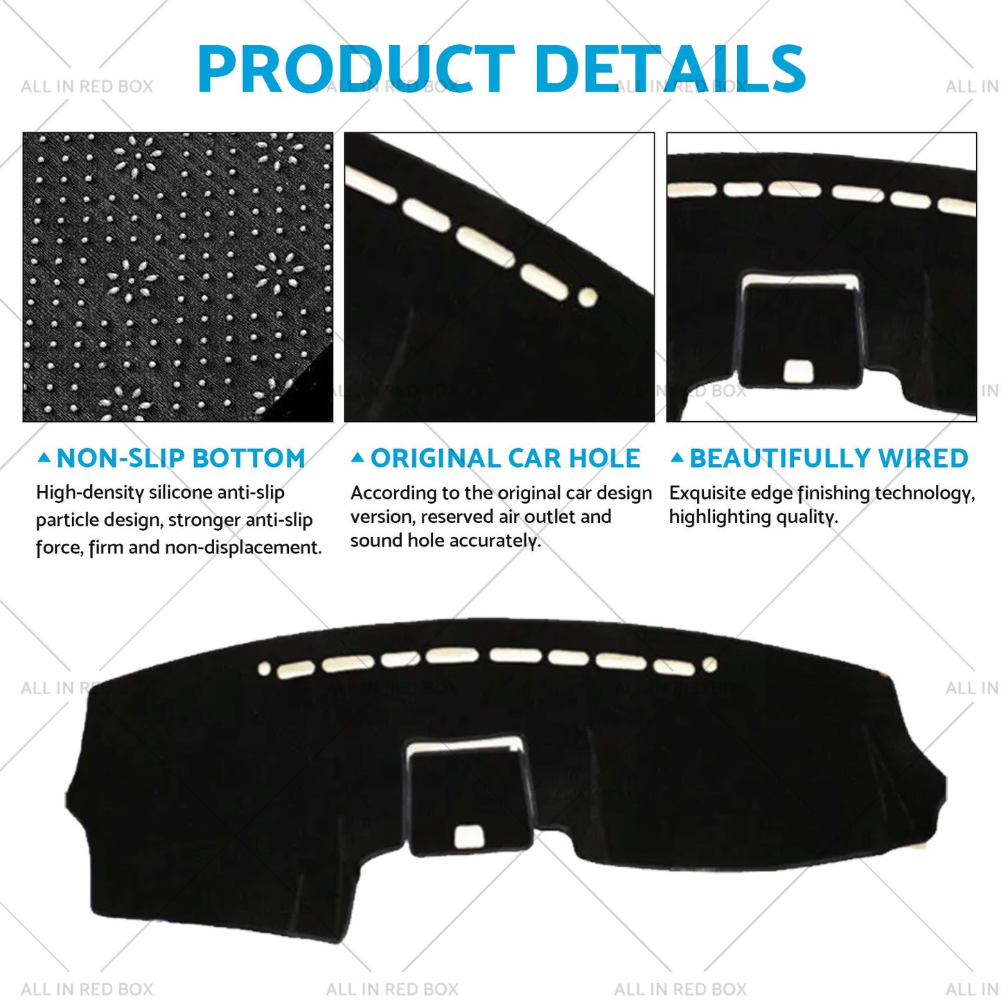 {{ RHD Non-slip Dash Mat Suitable For Hyundai Santafe 2006-2012 Dashboard Cover }} - Buy Car Parts Online at {{ Kaka Auto Parts }}.