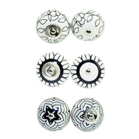 {{ 6 Pcs Cupboard Door Knobs Handles Drawer Pull Vintage Ceramic Knob Shabby Chic }} - Buy Car Parts Online at {{ Kaka Auto Parts }}.