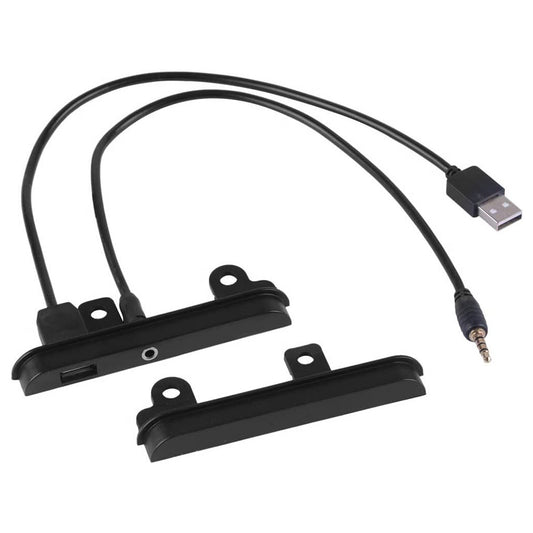 2 DIN Fascia Dash Kit with Side Trims, Brackets, USB & AUX Port Suitable For Toyota