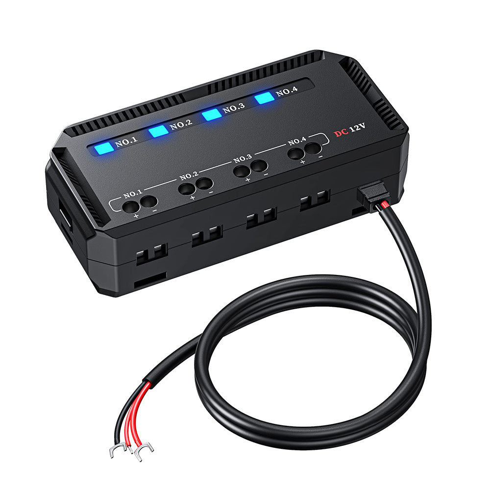 12V 20A Fuse Relay Box Kit With LED Indicator 4-Way Circuit 70cm Wiring Harness