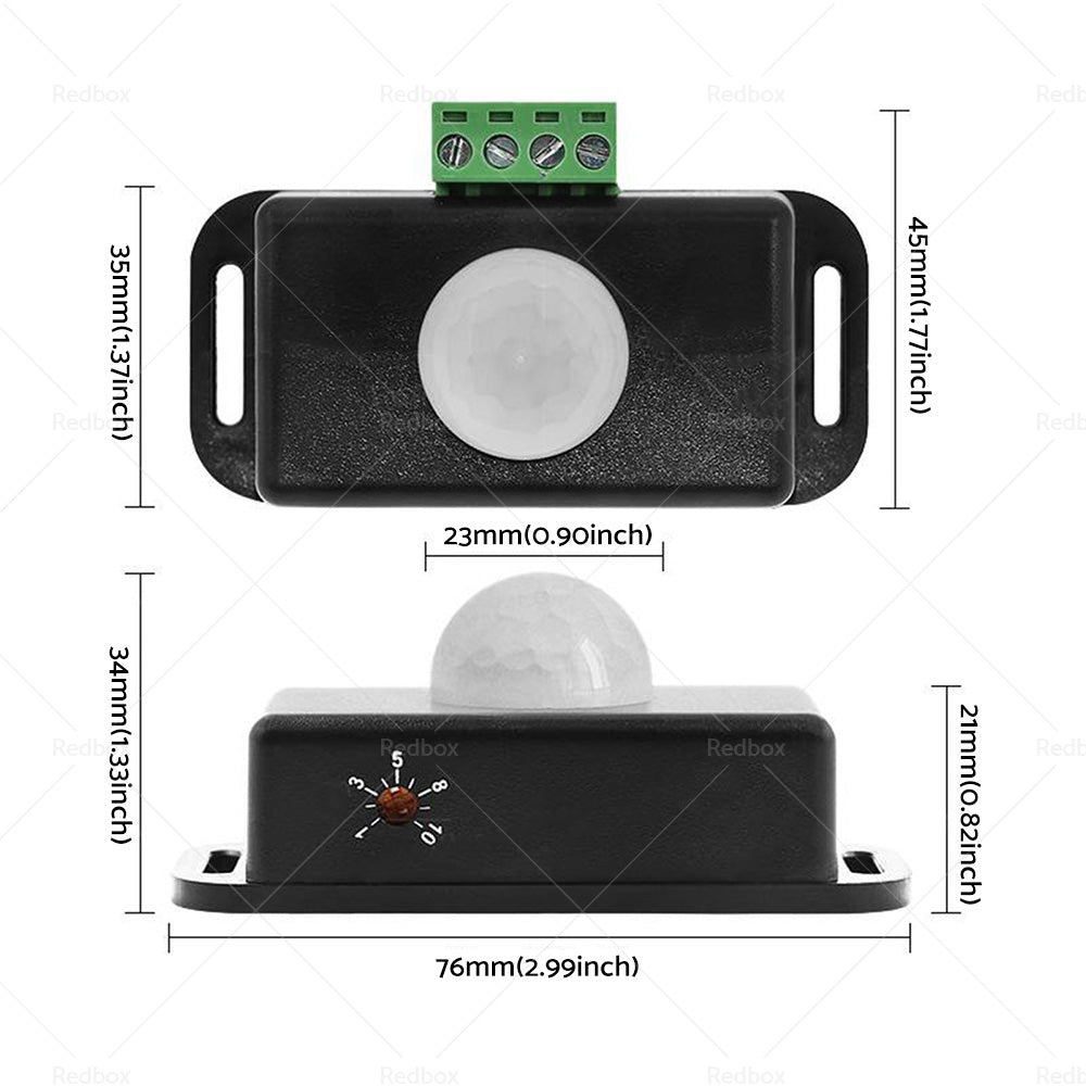 {{ 8m Body Infrared PIR Motion Sensor Switch For LED Light Strip Automatic 12V 24V }} - Buy Car Parts Online at {{ Kaka Auto Parts }}.