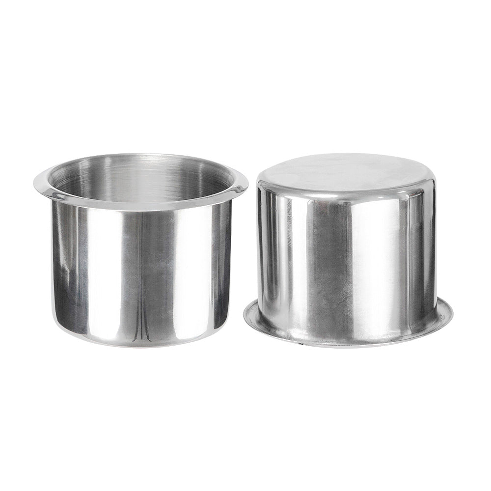 2x Stainless Steel Cup Drink Holder Suitable For Marine, Car, Truck, Camper, RV & Boat