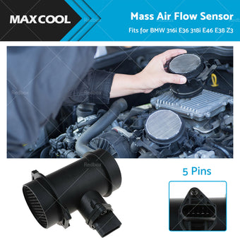 compare product 0280217124 MAF Mass Air Flow Sensor for BMW 316i E36 318i E46 E38 Z3 1998-2002