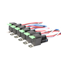 6x 12V 4-Pin Automotive Relays 30A Normally Open with Built-In 30A Fuse Suitable For Universal Vehicles