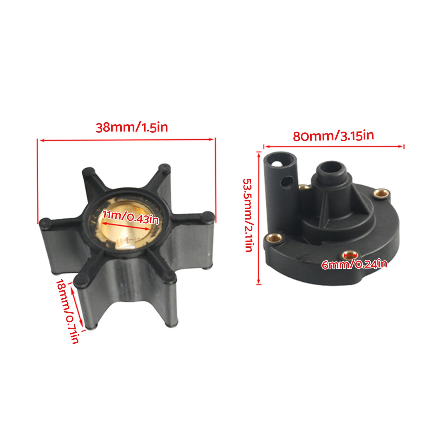{{ Water Pump Kit W/Impeller Suitable for Johnson/Evinrude Outboard Marine 0382797 }} - Buy Car Parts Online at {{ Kaka Auto Parts }}.