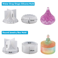 {{ Silicone Epoxy Resin Mold Jewelry Storage Box Pyramid Trinket Heart Organizer }} - Buy Car Parts Online at {{ Kaka Auto Parts }}.