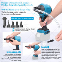 {{ For Makita 18V Battery Cordless Air Duster Dust Blower Inflator Vacuum Cleaner }} - Buy Car Parts Online at {{ Kaka Auto Parts }}.