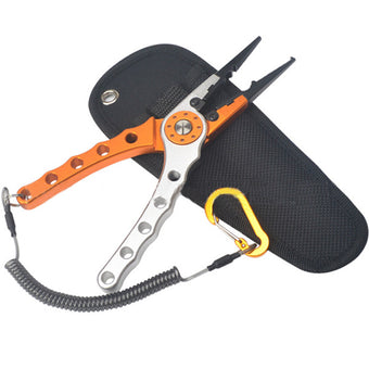 compare product 7. 9  Aluminium Fishing Pliers Hook Remover Line Cutting Mono Braid Fish Grip