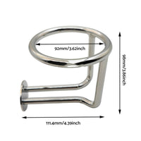 2x Marine Stainless Steel Drink Cup Holder Ring Suitable For Car Boat Yacht Truck RV