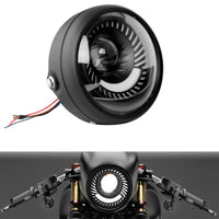6.5-inch Motorcycle LED Headlight DRL Hi/Lo Running Light Suitable For Cafe Racer Motorcycles