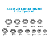 Drill Stop Collar Set 3mm-16mm Drilling Bit Depth Stopper Ring Woodworking