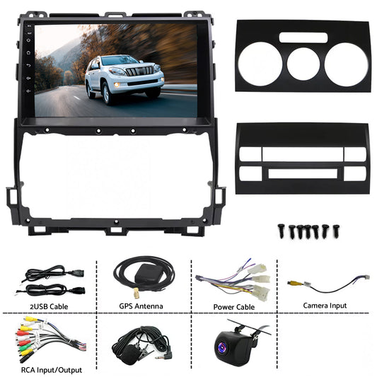 CarPlay Stereo Head Unit Suitable For Toyota Prado 02-09 Android 13 GPS 4+64G