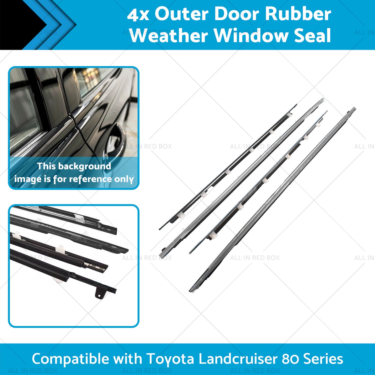 {{ Outer Door Rubber Weather Window Seal Suitable For Toyota Landcruiser 80 Series }} - Buy Car Parts Online at {{ Kaka Auto Parts }}.