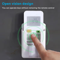 Air Conditioner Remote Control Holder Wall-Mounted Cover Storage Suitable For Universal White